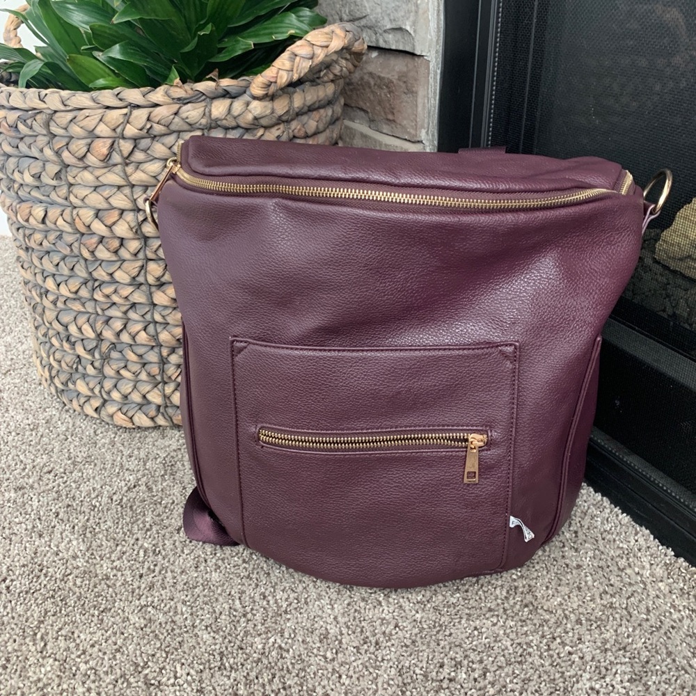 Fawn Design Full Size Diaper Bag- Plum